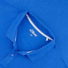 S.OLIVER Poloshirt - EXTRA lang royal-blau