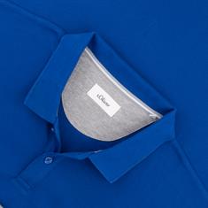 S.OLIVER Poloshirt - EXTRA lang royal-blau