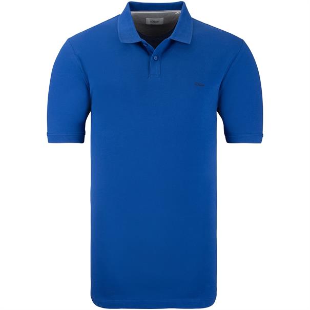 S.OLIVER Poloshirt - EXTRA lang royal-blau