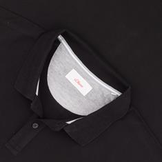 S.OLIVER Poloshirt - EXTRA lang schwarz