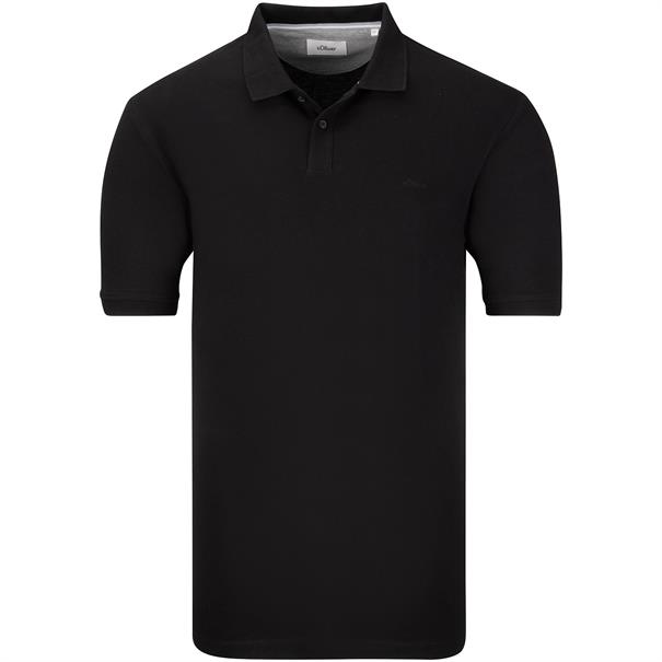 S.OLIVER Poloshirt EXTRA lang schwarz