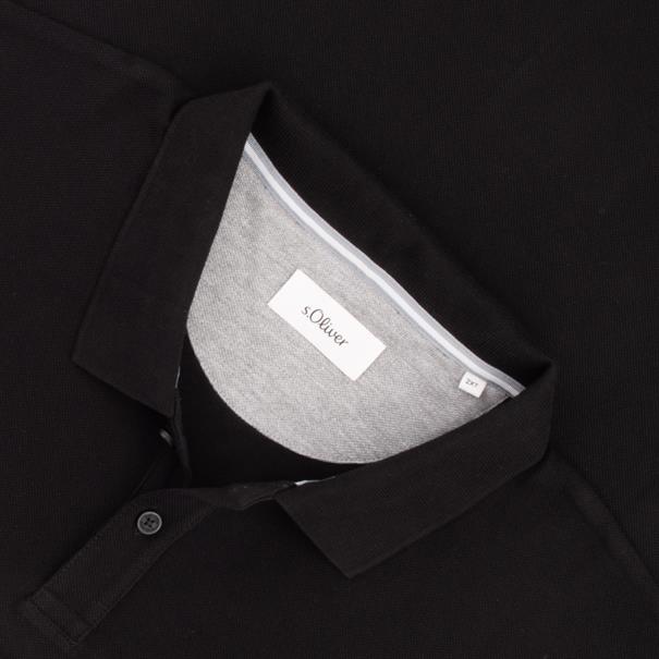 S.OLIVER Poloshirt EXTRA lang schwarz