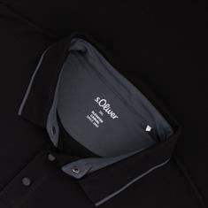 S.OLIVER Poloshirt schwarz