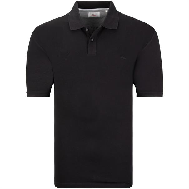 S.OLIVER Poloshirt schwarz