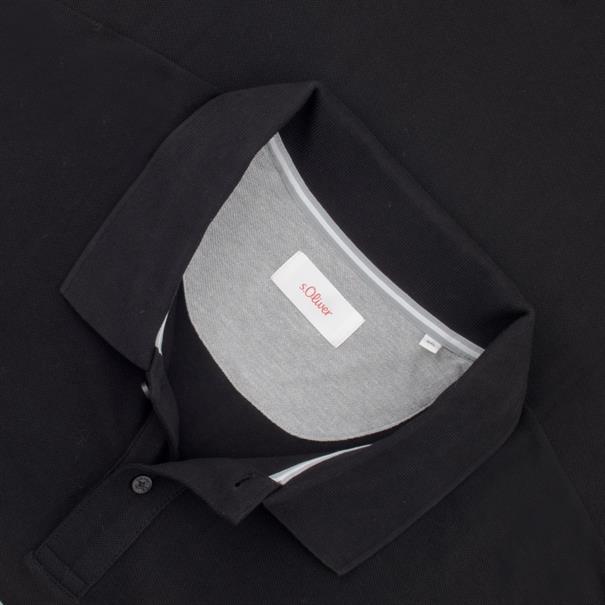 S.OLIVER Poloshirt schwarz