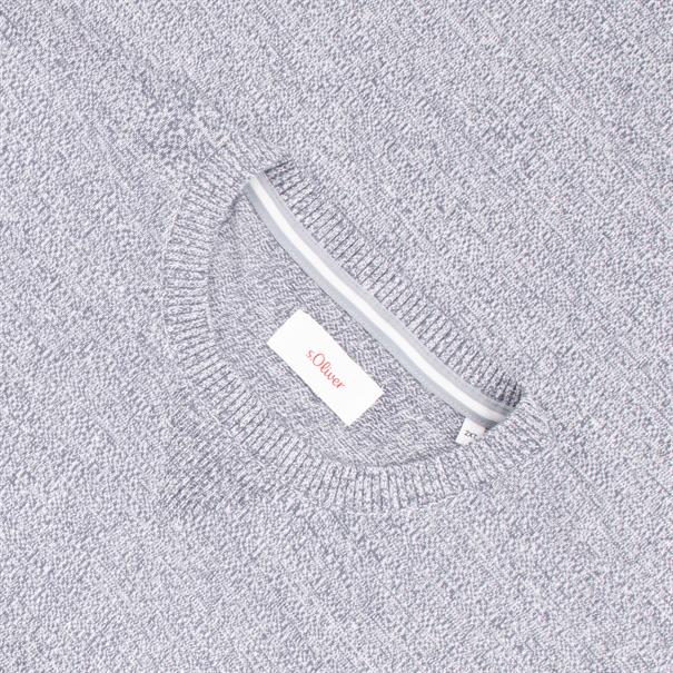 S.OLIVER Pullover - EXTRA lang blau-meliert