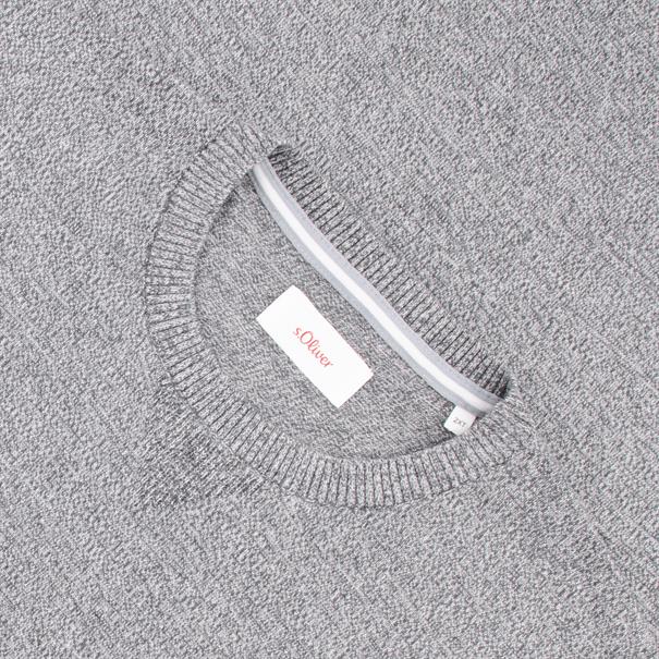 S.OLIVER Pullover - EXTRA lang grau-meliert