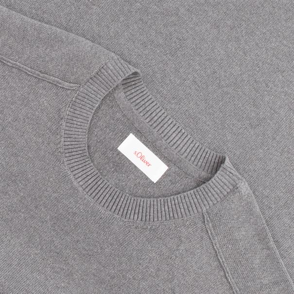 S.OLIVER Pullover grau-meliert