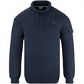 S.OLIVER Schalkragen-Sweatshirt marine