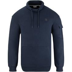 S.OLIVER Schalkragen-Sweatshirt marine