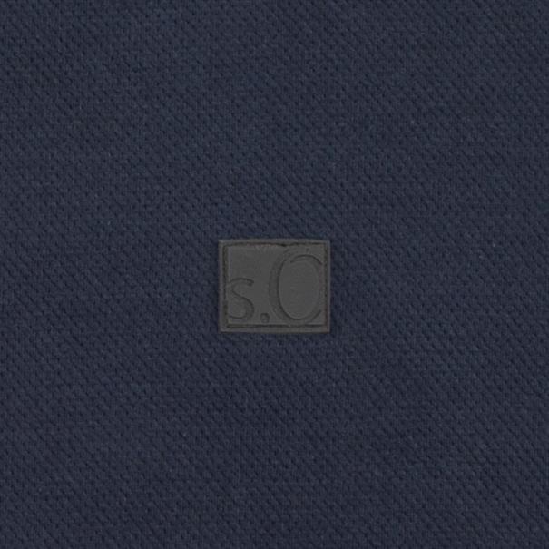 S.OLIVER Schalkragen-Sweatshirt marine