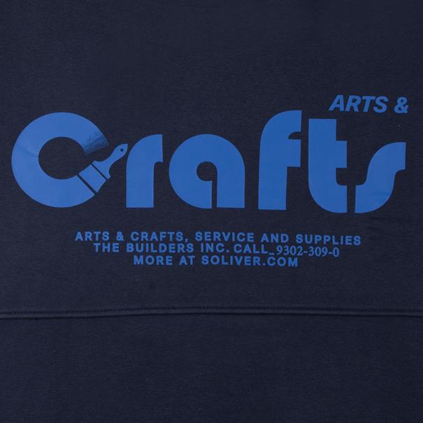 S.OLIVER Schalkragen-Sweatshirt marine