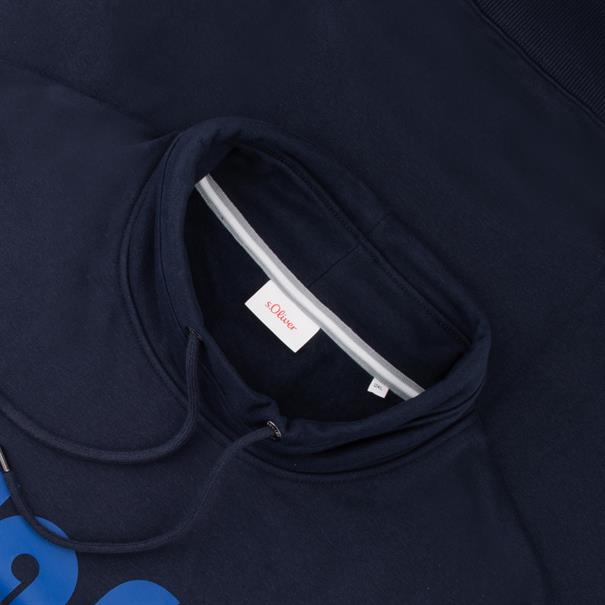 S.OLIVER Schalkragen-Sweatshirt marine