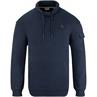 S.OLIVER Schalkragen-Sweatshirt marine