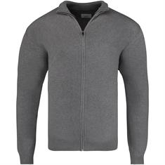 S.OLIVER Strickjacke grau-meliert