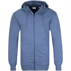 S.OLIVER Sweatjacke blau-meliert