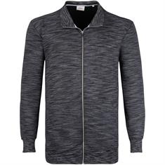 S.OLIVER Sweatjacke schwarz-meliert