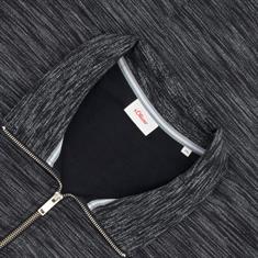 S.OLIVER Sweatjacke schwarz-meliert