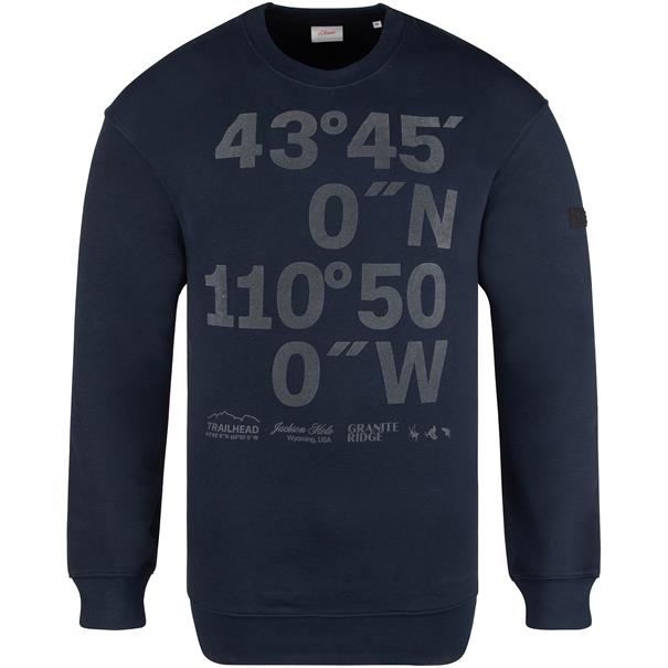 S.OLIVER Sweatshirt dunkelblau