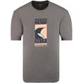 S.OLIVER T-Shirt aus Baumwoll-Flammgarn grau