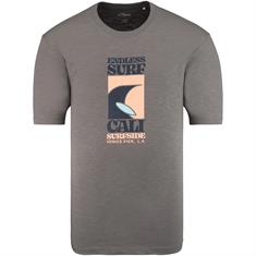 S.OLIVER T-Shirt aus Baumwoll-Flammgarn grau