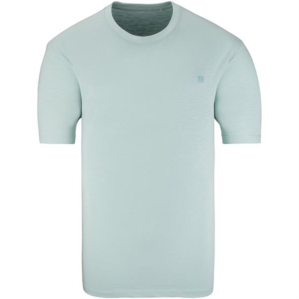 S.OLIVER T-Shirt aus Baumwoll-Flammgarn mint