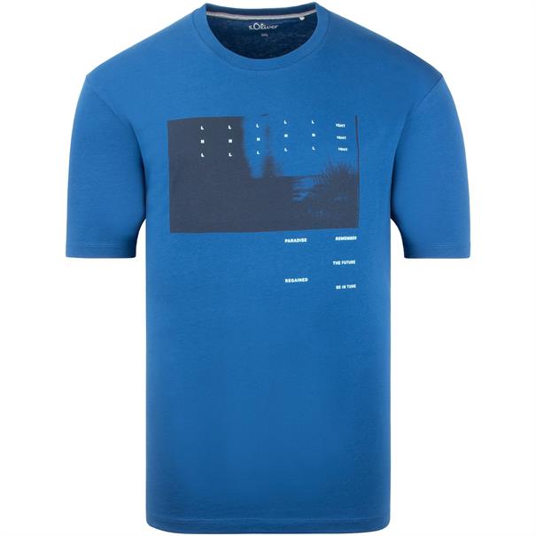 S.OLIVER T-Shirt blau