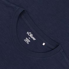 S.OLIVER T-Shirt dunkelblau-meliert