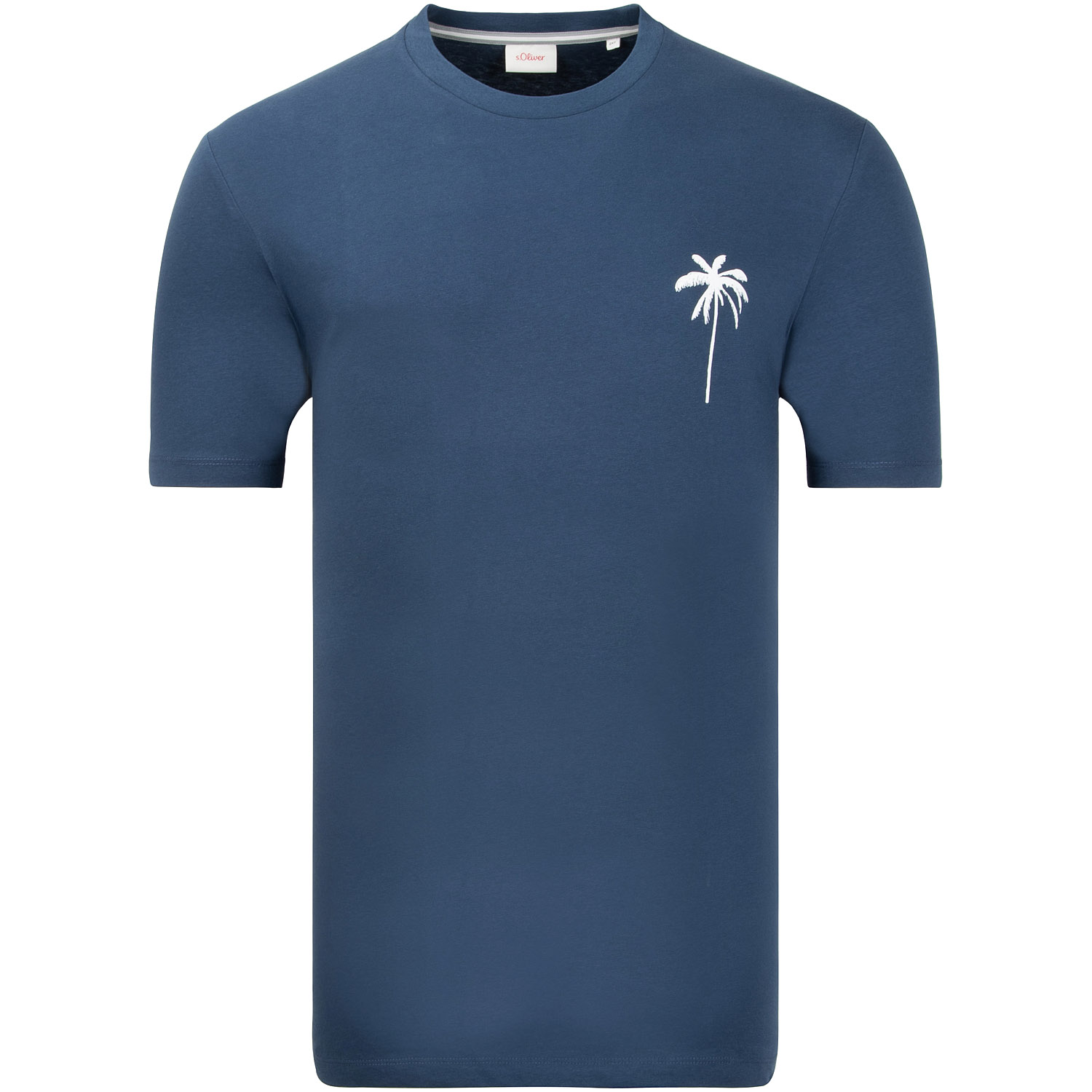 S.OLIVER T-Shirt - EXTRA lang blau Herrenmode in Übergrößen kaufen