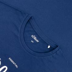 S.OLIVER T-Shirt - EXTRA lang blau