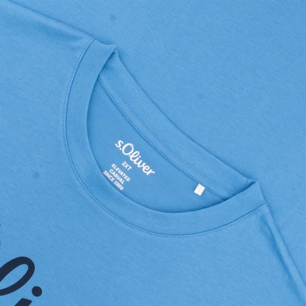S.OLIVER T-Shirt - EXTRA lang blau