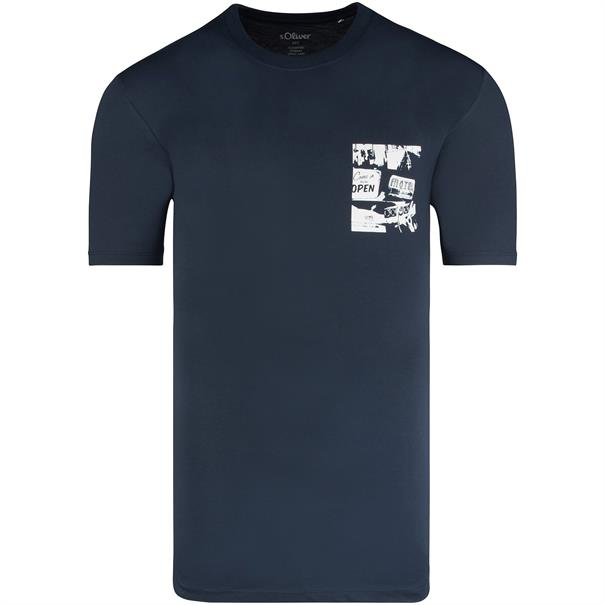 S.OLIVER T-Shirt - EXTRA lang dunkelblau