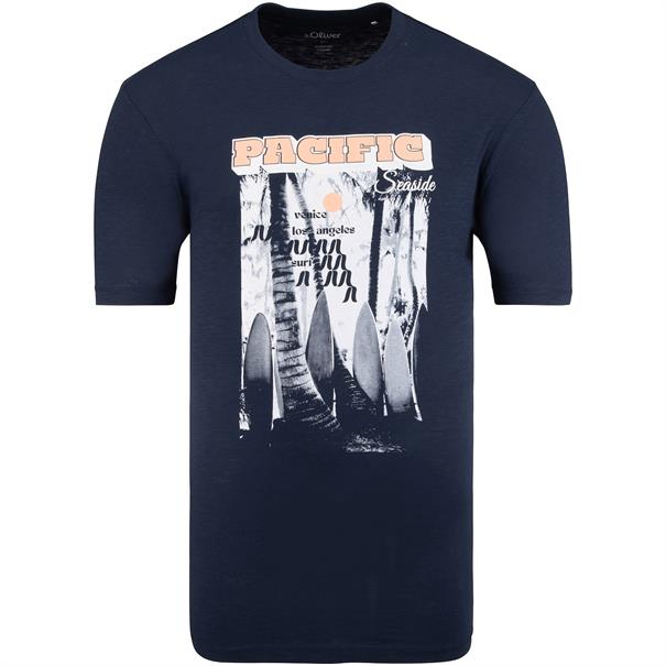S.OLIVER T-Shirt - EXTRA lang dunkelblau