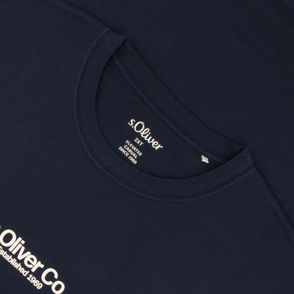 S.OLIVER T-Shirt - EXTRA lang dunkelblau
