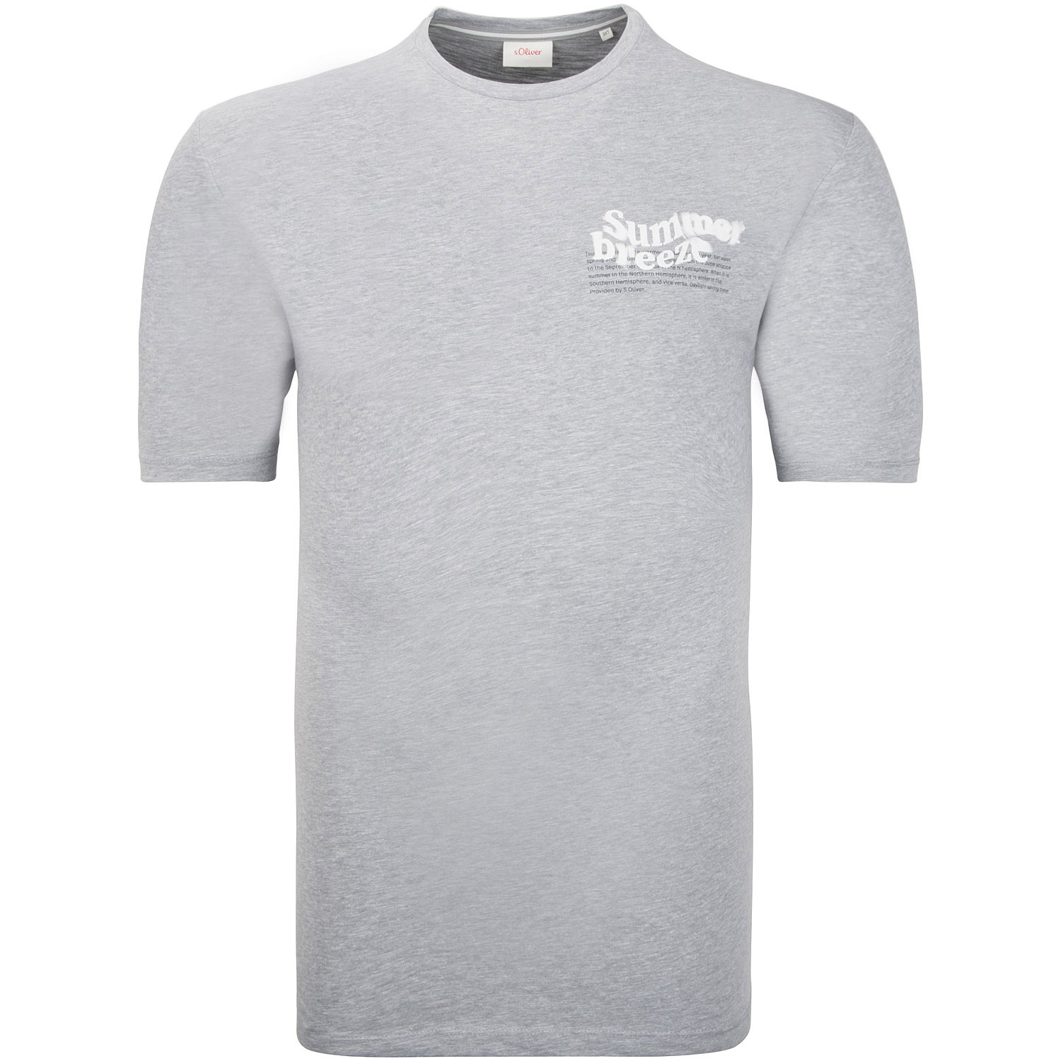 S.OLIVER T-Shirt - EXTRA lang grau Herrenmode in Übergrößen kaufen