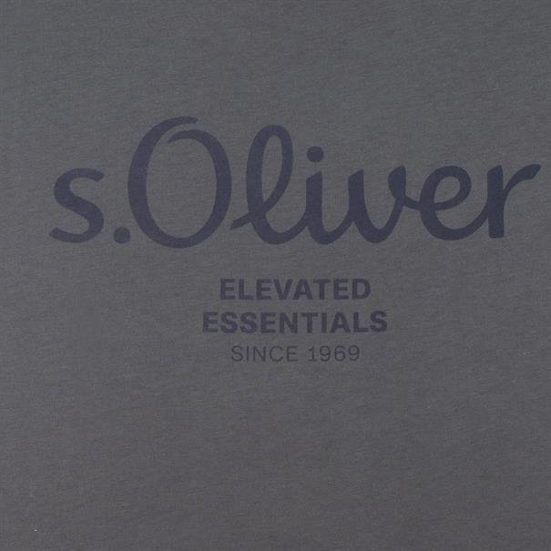 S.OLIVER T-Shirt EXTRA lang grau