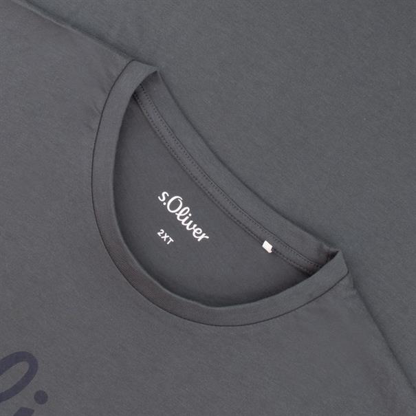 S.OLIVER T-Shirt EXTRA lang grau