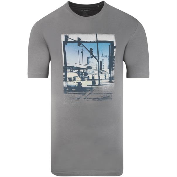 S.OLIVER T-Shirt - EXTRA lang grau
