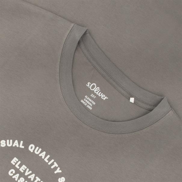 S.OLIVER T-Shirt - EXTRA lang grau