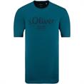 S.OLIVER T-Shirt - EXTRA lang petrol