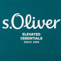 S.OLIVER T-Shirt EXTRA lang petrol