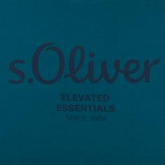S.OLIVER T-Shirt - EXTRA lang petrol