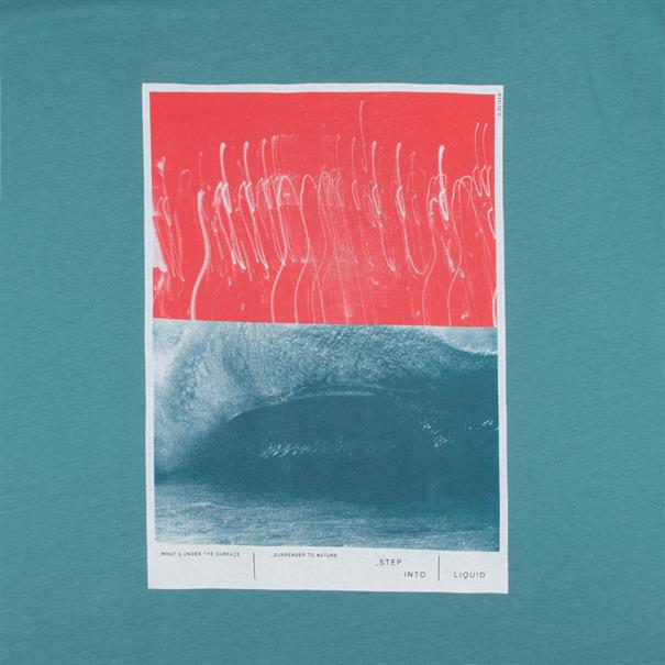 S.OLIVER T-Shirt - EXTRA lang petrol