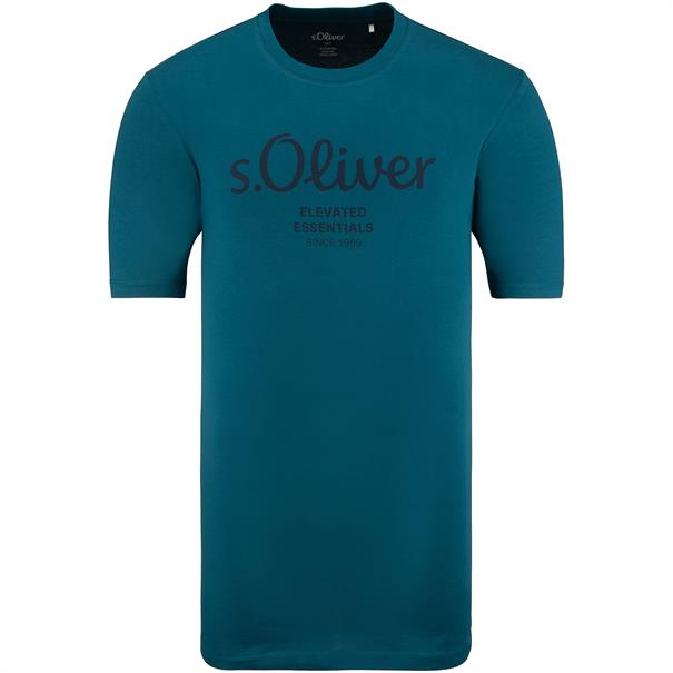 S.OLIVER T-Shirt - EXTRA lang petrol