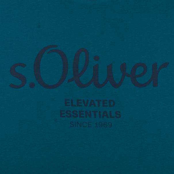 S.OLIVER T-Shirt - EXTRA lang petrol