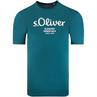 S.OLIVER T-Shirt EXTRA lang petrol