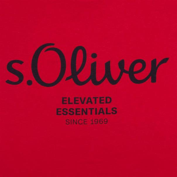 S.OLIVER T-Shirt - EXTRA lang rot