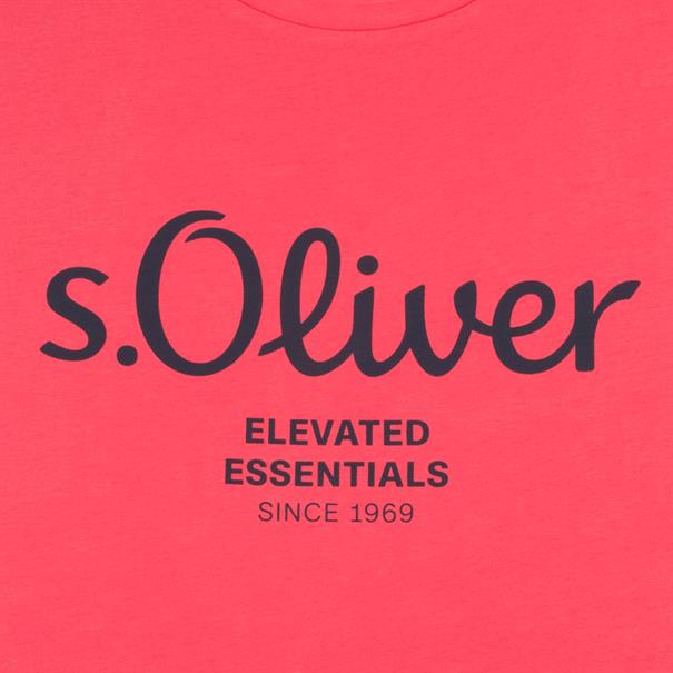 S.OLIVER T-Shirt - EXTRA lang rot