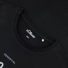 S.OLIVER T-Shirt - EXTRA lang schwarz