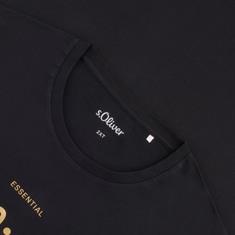S.OLIVER T-Shirt - EXTRA lang schwarz